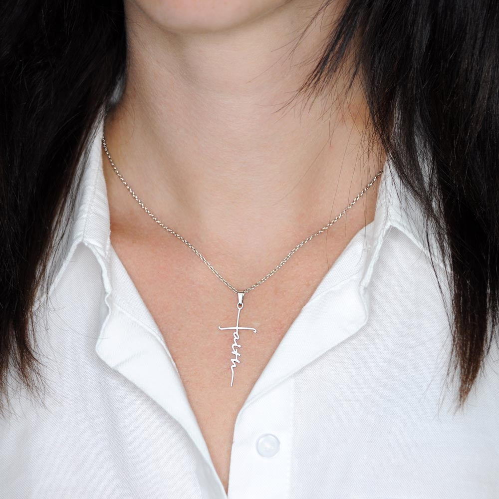 Dear Granddaughter - Have Faith - Cross Necklace