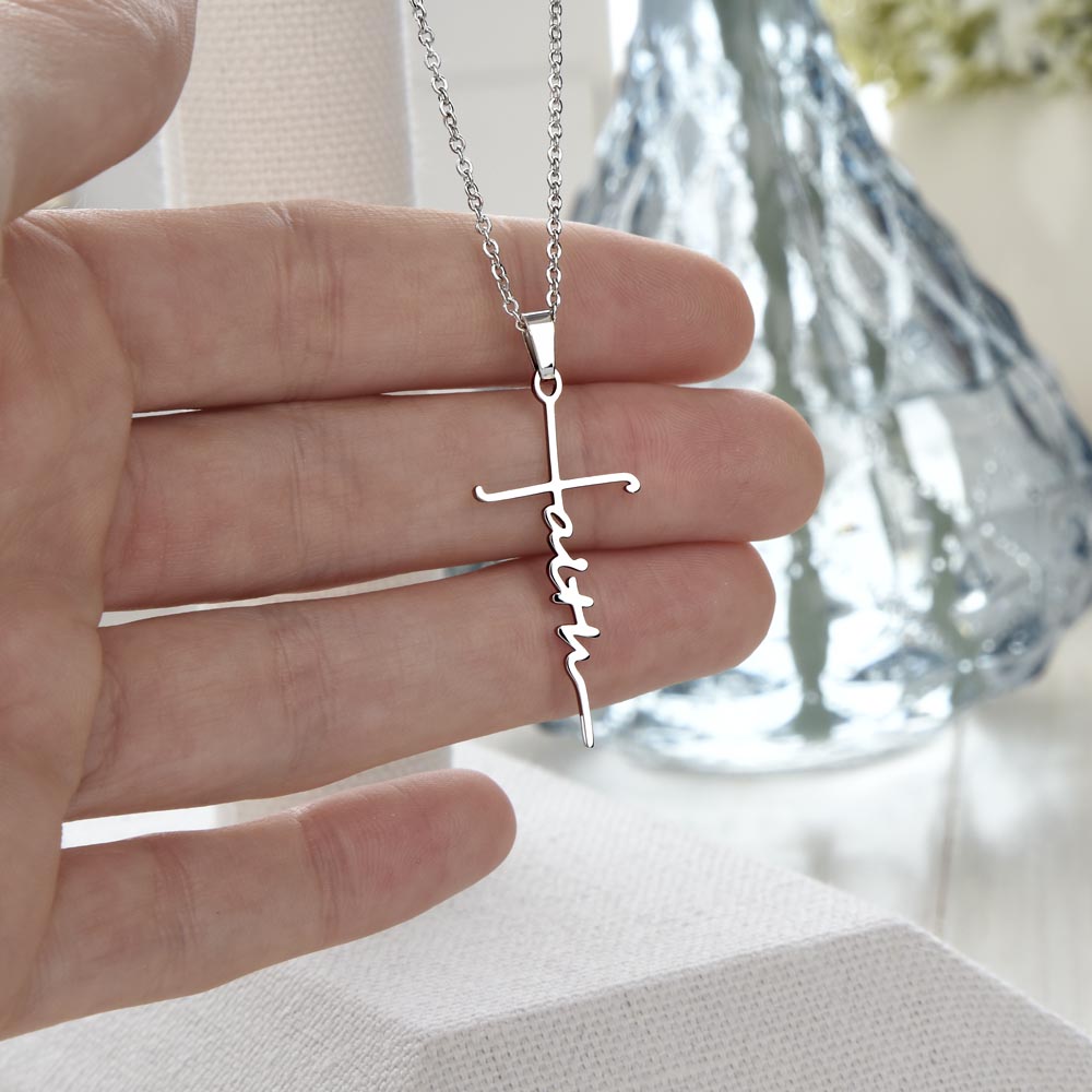 Dear Granddaughter - Have Faith - Cross Necklace