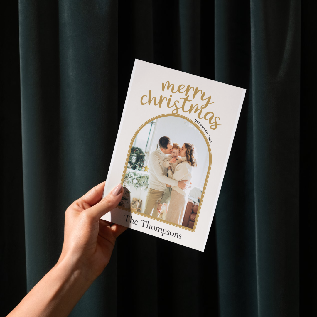 Set of Personalized Christmas Photo Cards and Song