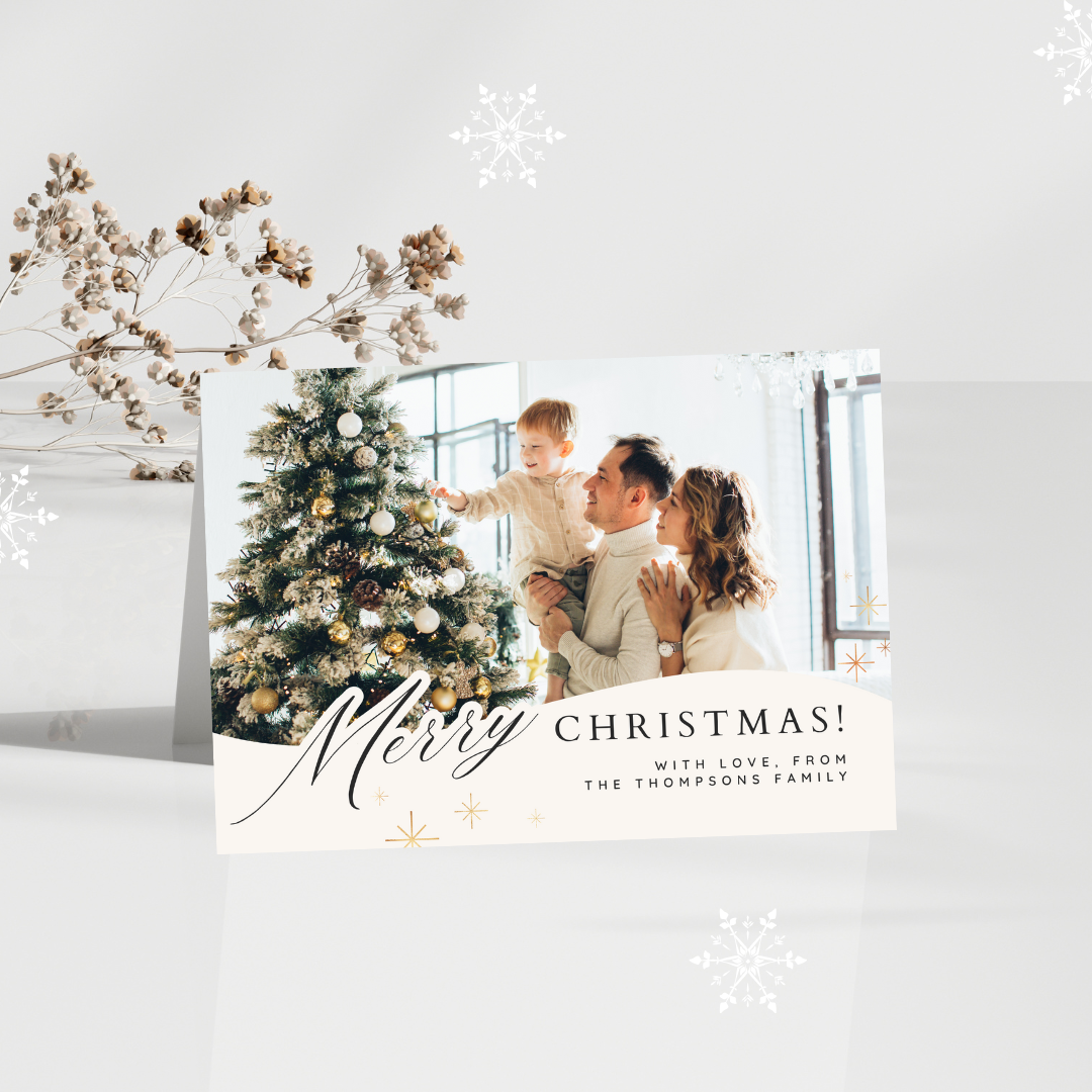 Set of Personalized Christmas Photo Cards and Song