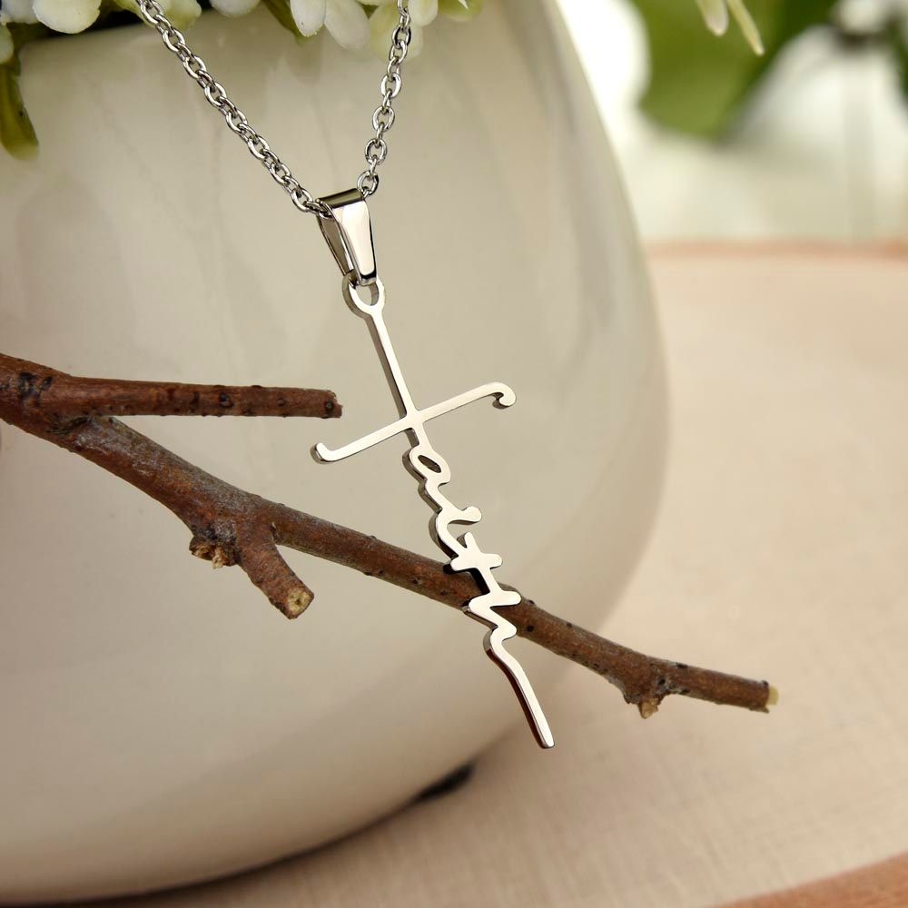 Dear Granddaughter - Have Faith - Cross Necklace