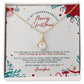 Christmas Gift For Granddaughter - Smart & Strong - Petite Ribbon Necklace