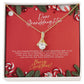 Christmas Gift For Granddaughter - You Are The Most Beautiful Gift - Petite Ribbon Necklace