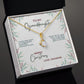 Christmas Gift For Granddaughter - Magnificent Memories - Petite Ribbon Necklace