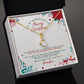 Christmas Gift For Granddaughter - Smart & Strong - Petite Ribbon Necklace