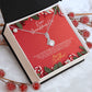 Christmas Gift For Granddaughter - You Are The Most Beautiful Gift - Petite Ribbon Necklace