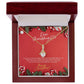 Christmas Gift For Granddaughter - You Are The Most Beautiful Gift - Petite Ribbon Necklace