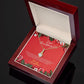 Christmas Gift For Granddaughter - You Are The Most Beautiful Gift - Petite Ribbon Necklace