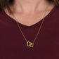 To My Granddaughter - Priceless Memories - Interlocking Hearts Necklace