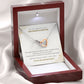 To My Granddaughter - Priceless Memories - Interlocking Hearts Necklace