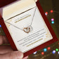 To My Granddaughter - Priceless Memories - Interlocking Hearts Necklace