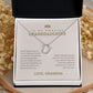 To My Granddaughter - Greatest Joy - Dainty Heart Necklace