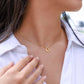 To My Granddaughter - Greatest Joy - Dainty Heart Necklace