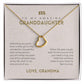 To My Granddaughter - Greatest Joy - Dainty Heart Necklace