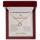 To My Granddaughter - Greatest Joy - Dainty Heart Necklace